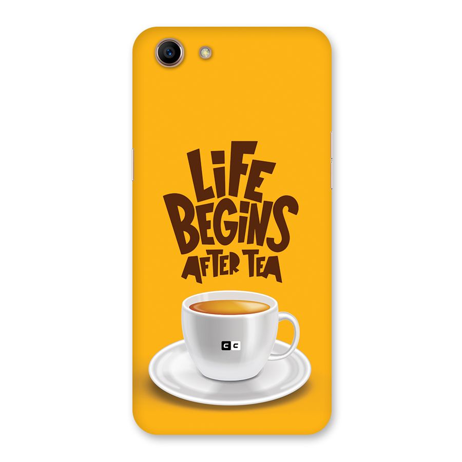 Begins After Tea Back Case for Oppo A83 (2018)