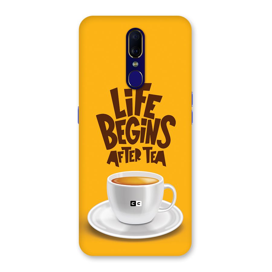 Begins After Tea Back Case for Oppo A9