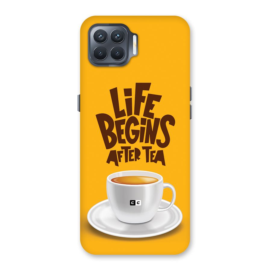 Begins After Tea Back Case for Oppo F17 Pro