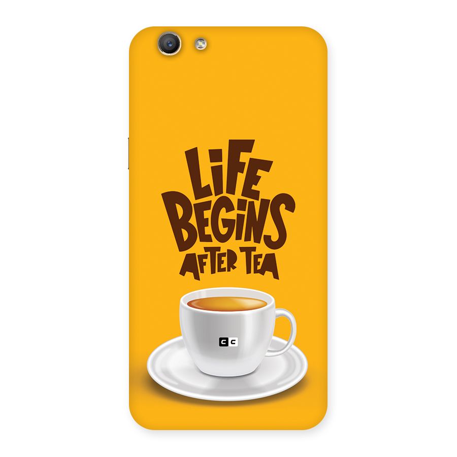 Begins After Tea Back Case for Oppo F1s