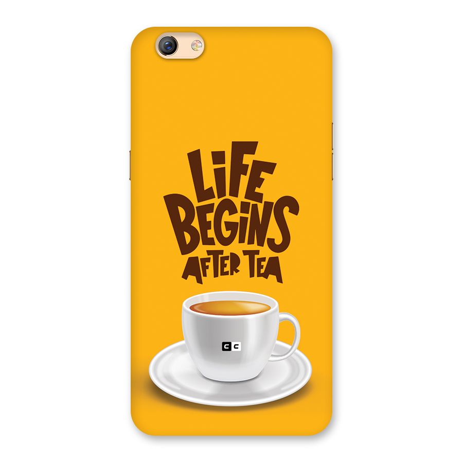 Begins After Tea Back Case for Oppo F3 Plus