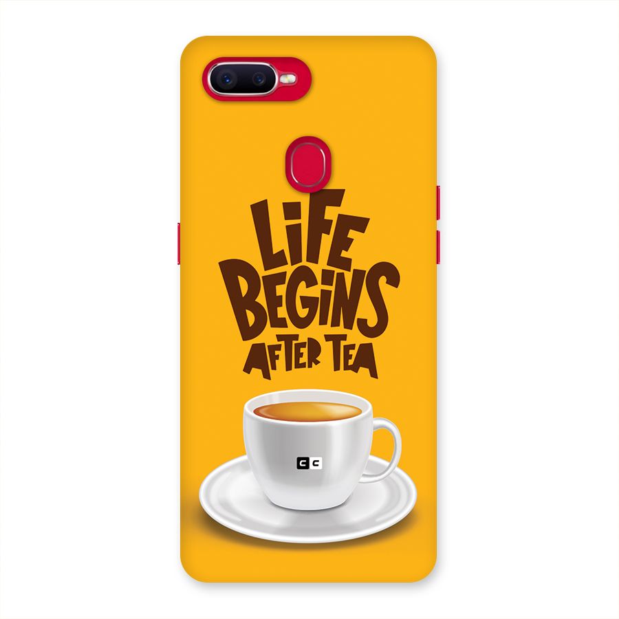 Begins After Tea Back Case for Oppo F9 Pro
