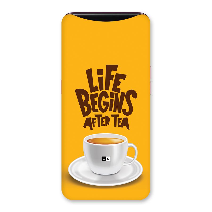 Begins After Tea Back Case for Oppo Find X