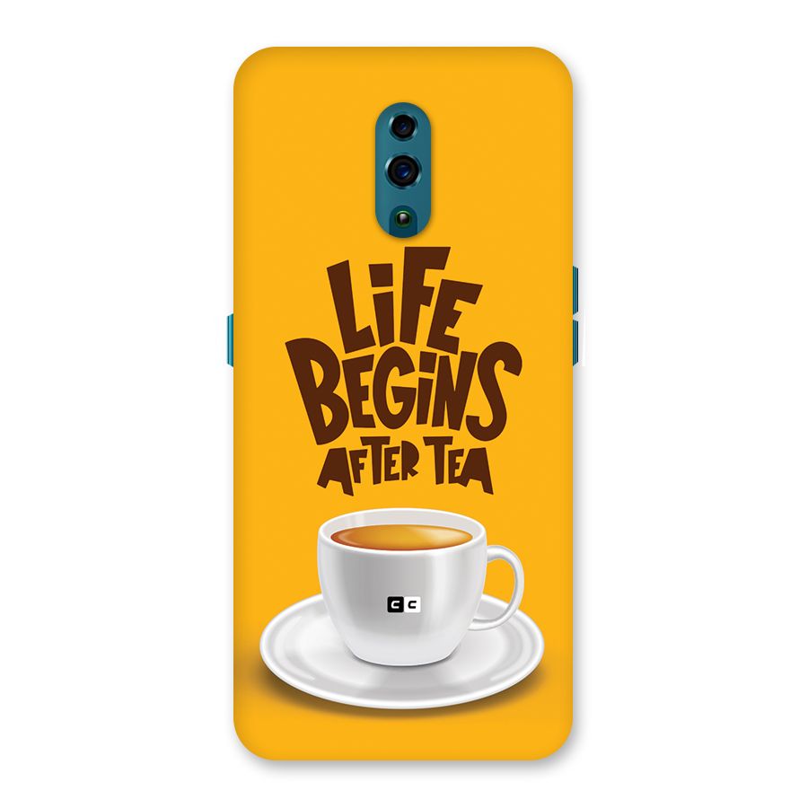 Begins After Tea Back Case for Oppo Reno