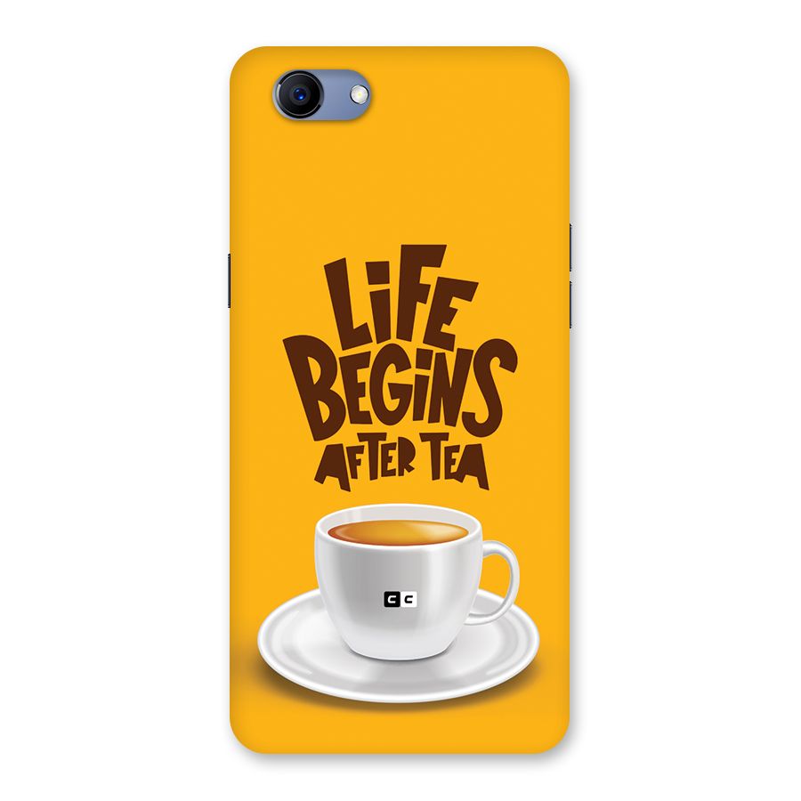 Begins After Tea Back Case for Realme 1
