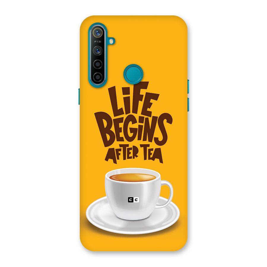 Begins After Tea Back Case for Realme 5i
