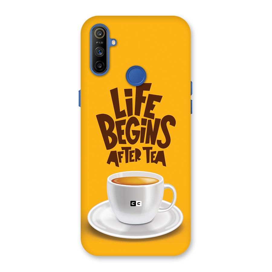 Begins After Tea Back Case for Realme Narzo 10A