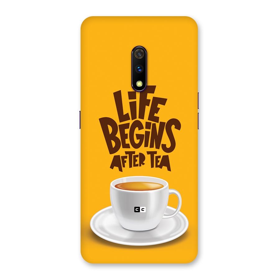 Begins After Tea Back Case for Realme X