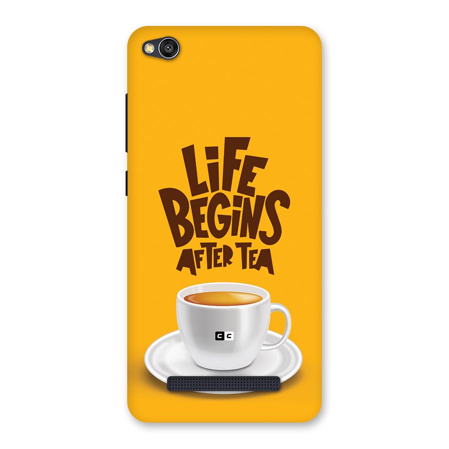 Begins After Tea Back Case for Redmi 4A