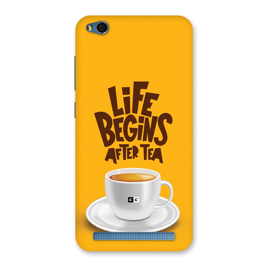 Begins After Tea Back Case for Redmi 5A