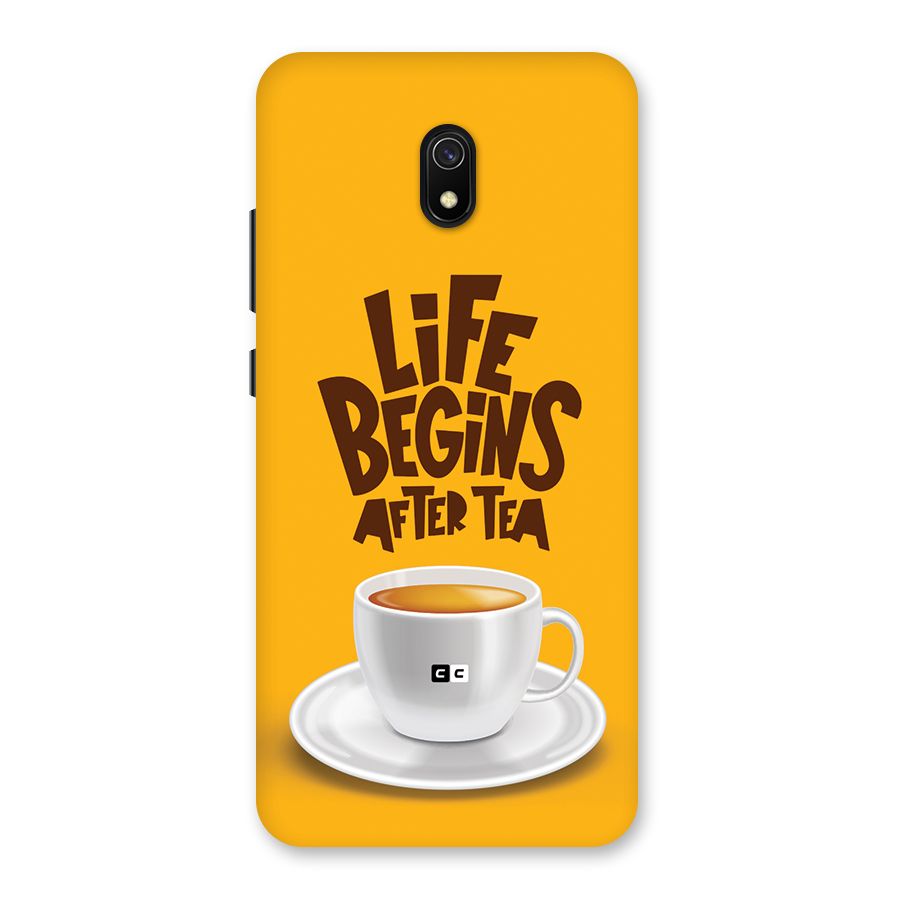 Begins After Tea Back Case for Redmi 8A