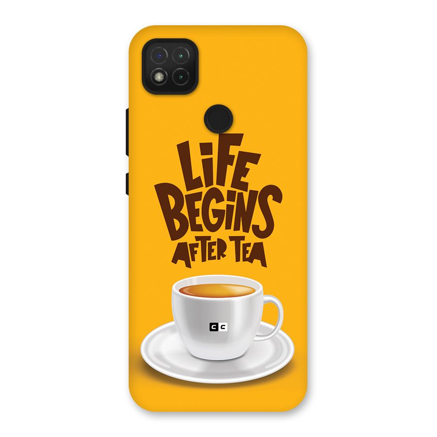 Begins After Tea Back Case for Redmi 9 Activ