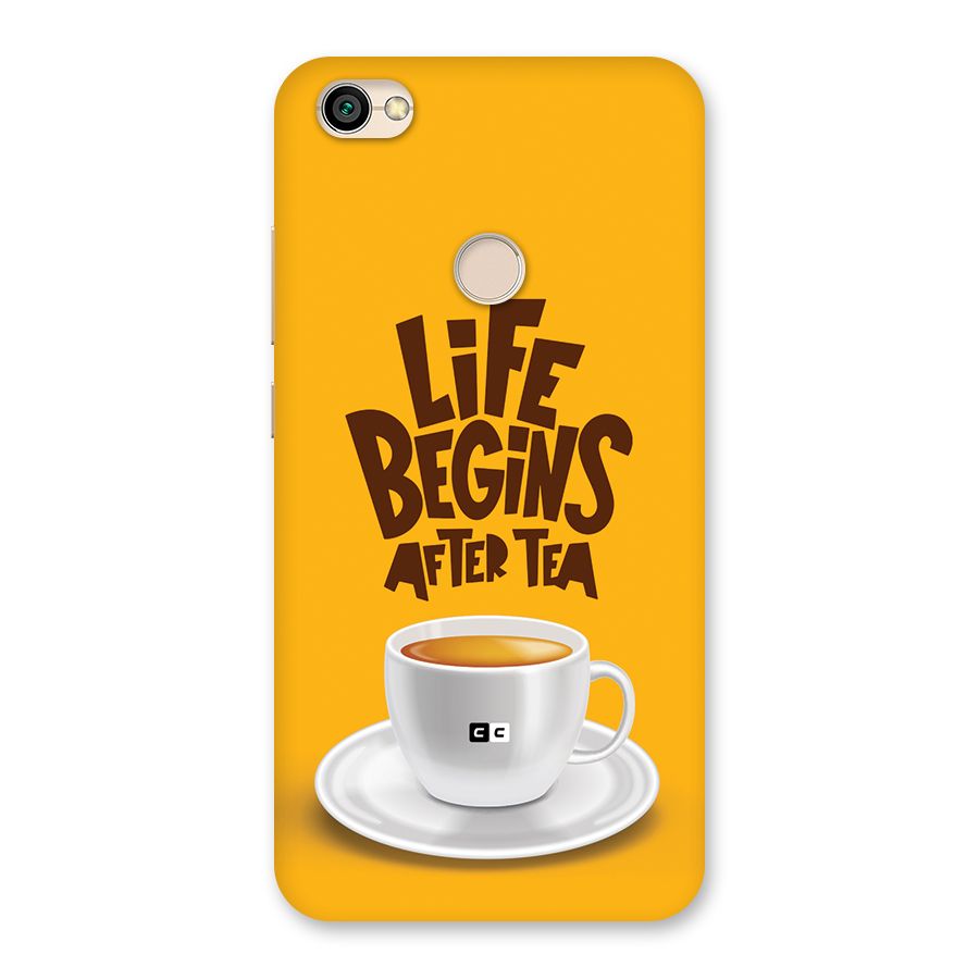 Begins After Tea Back Case for Redmi Y1 2017