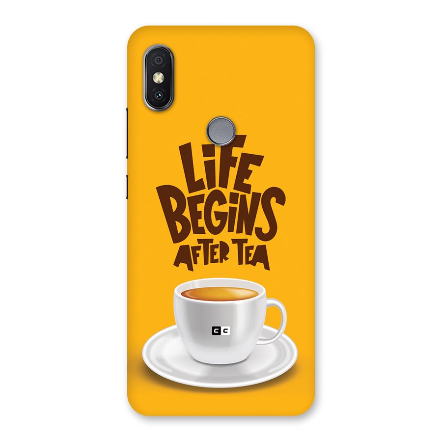 Begins After Tea Back Case for Redmi Y2