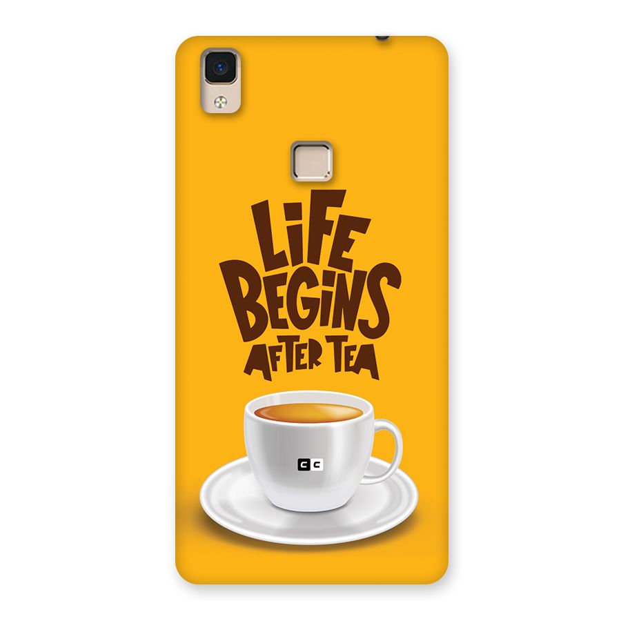Begins After Tea Back Case for V3 Max
