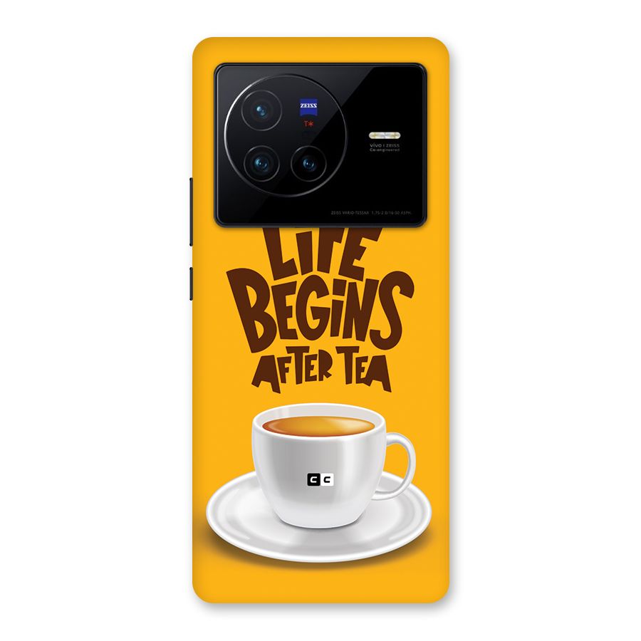 Begins After Tea Back Case for Vivo X80