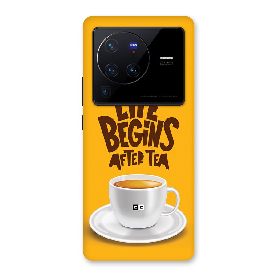 Begins After Tea Back Case for Vivo X80 Pro