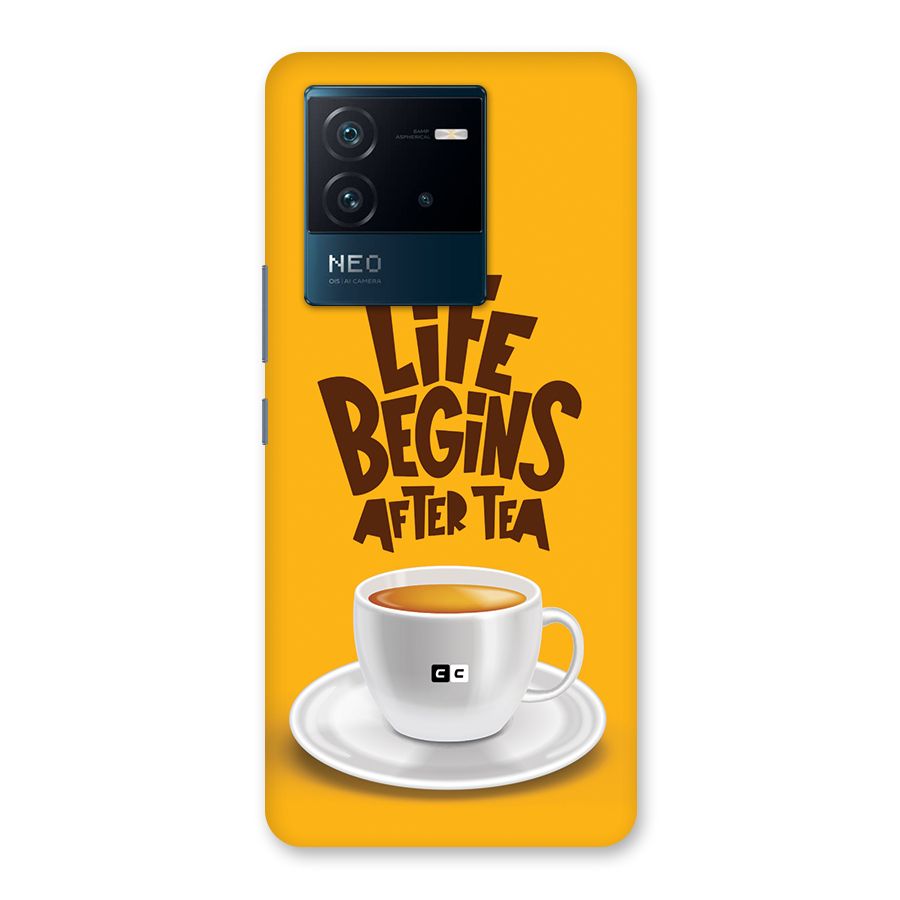 Begins After Tea Back Case for Vivo iQOO Neo 6 5G