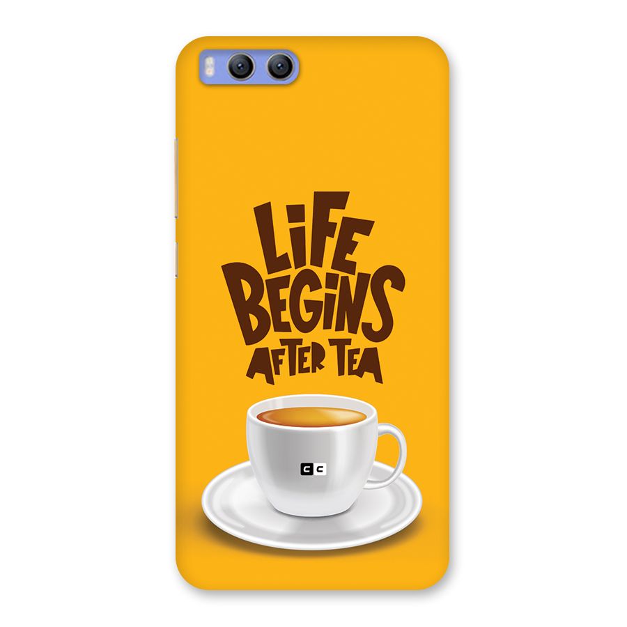 Begins After Tea Back Case for Xiaomi Mi 6