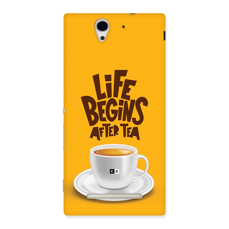 Begins After Tea Back Case for Xperia C3