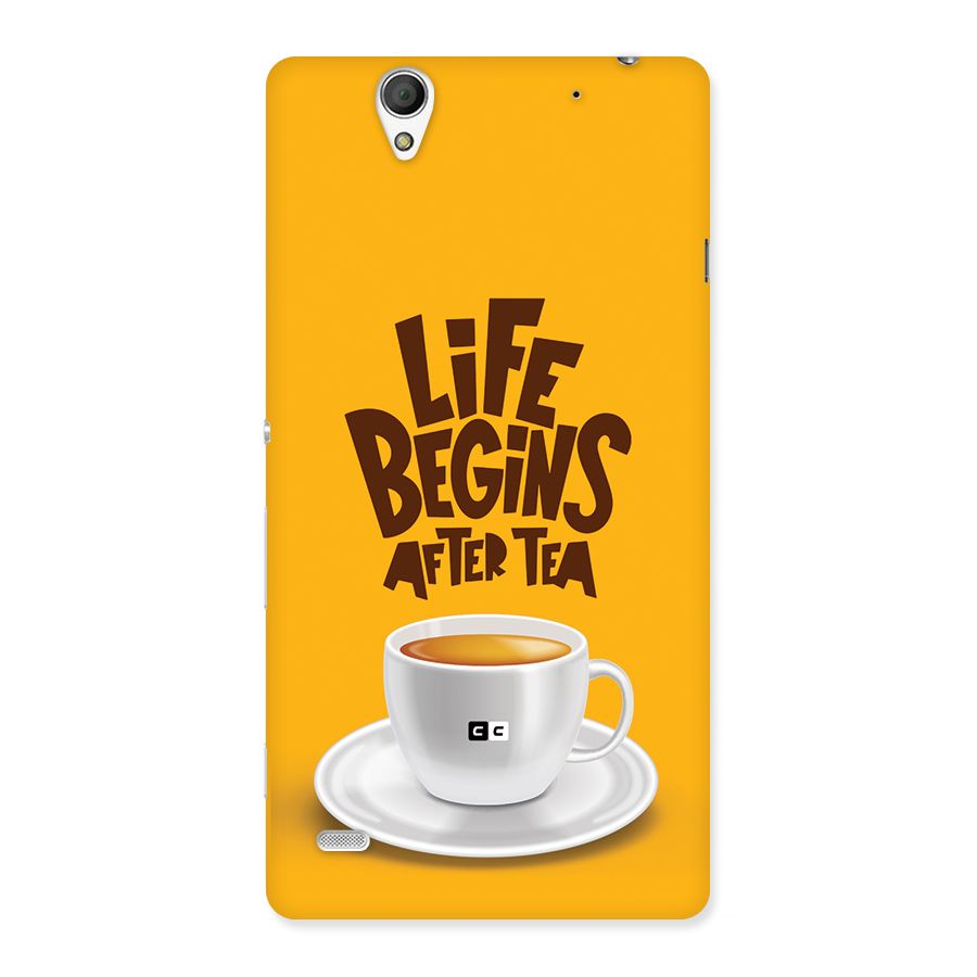 Begins After Tea Back Case for Xperia C4