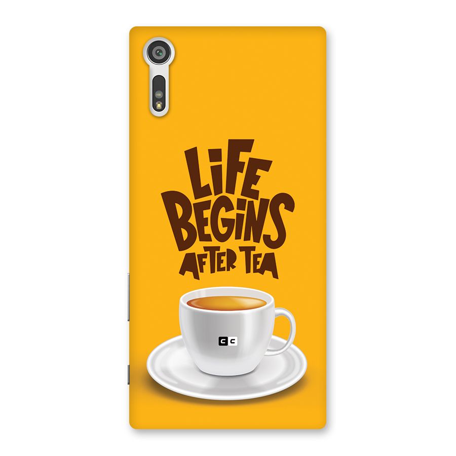 Begins After Tea Back Case for Xperia XZ