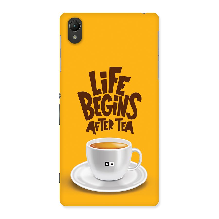 Begins After Tea Back Case for Xperia Z2
