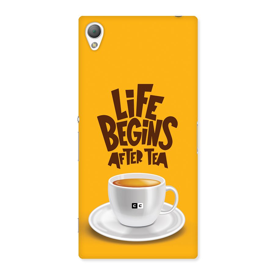 Begins After Tea Back Case for Xperia Z3