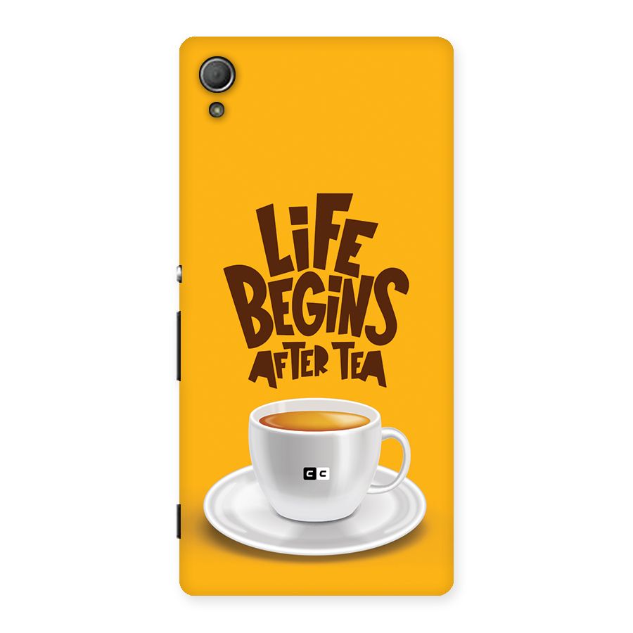 Begins After Tea Back Case for Xperia Z3 Plus
