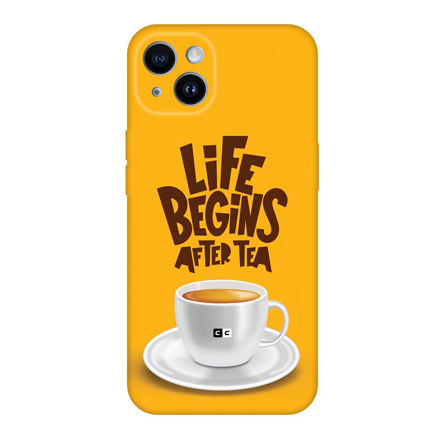 Begins After Tea Back Case for iPhone 14