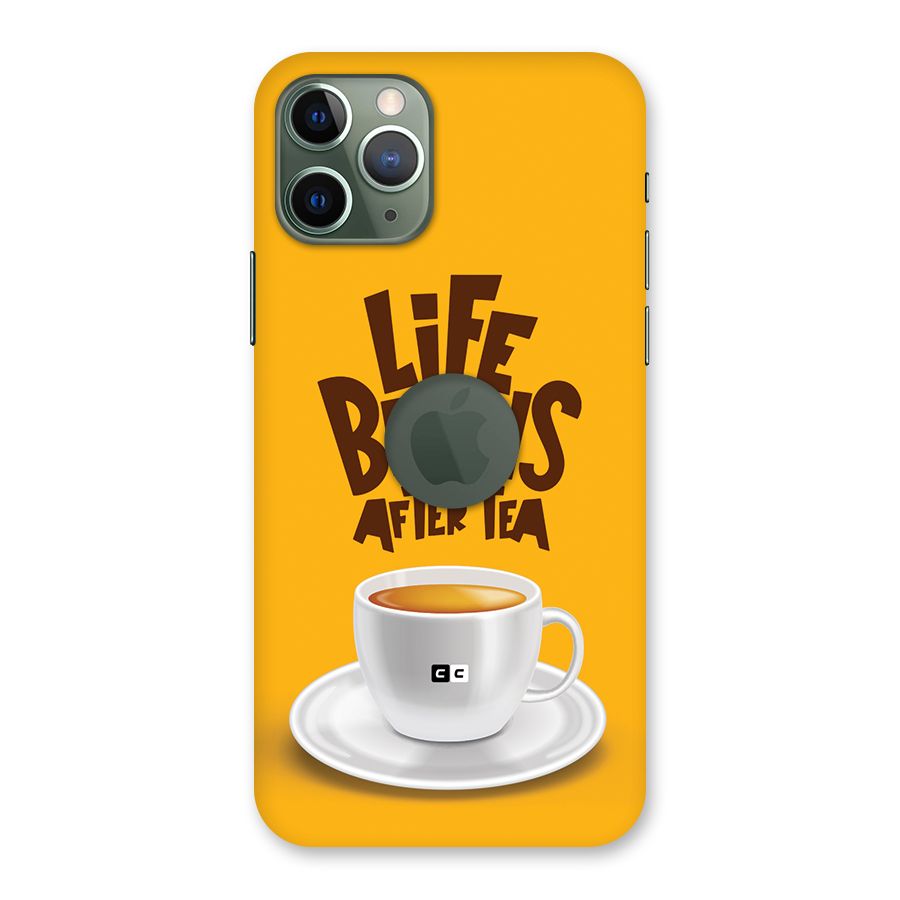 Begins After Tea Back Case for iPhone 11 Pro Logo Cut