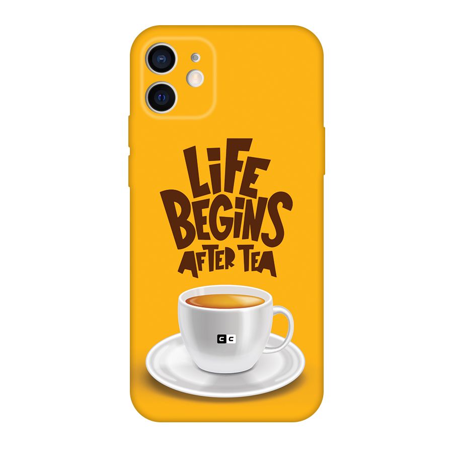 Begins After Tea Back Case for iPhone 12