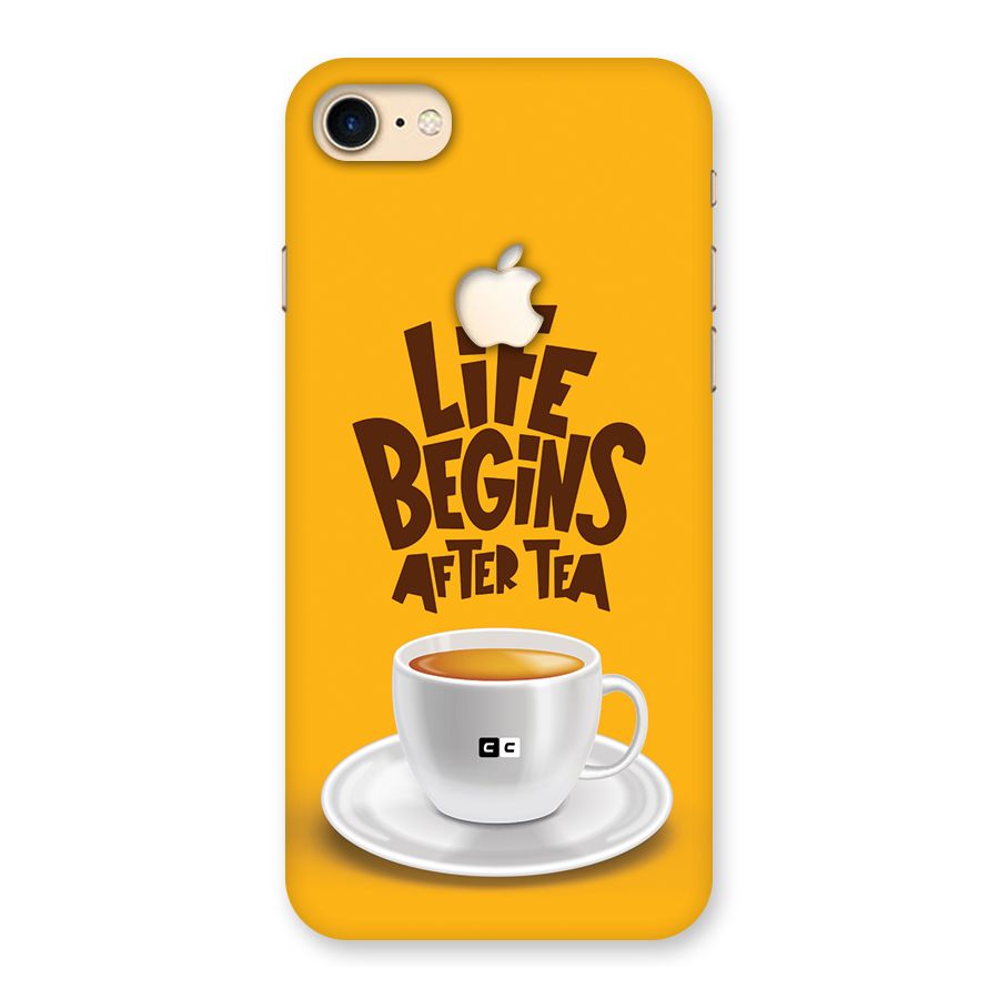 Begins After Tea Back Case for iPhone 7 Apple Cut