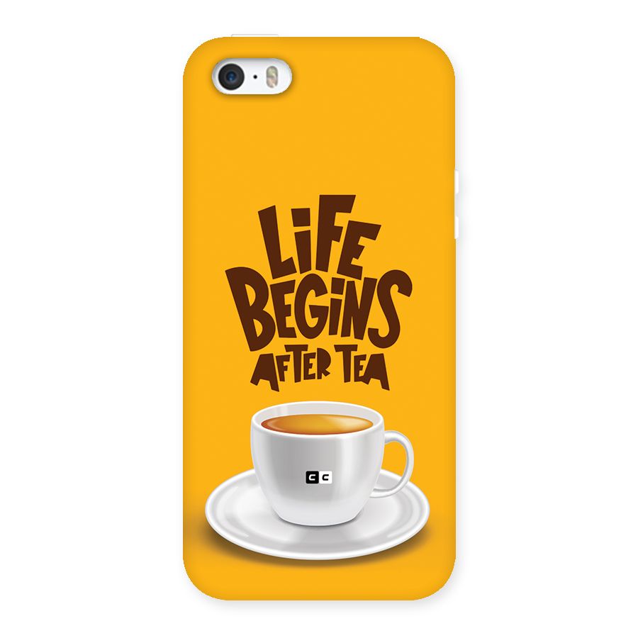 Begins After Tea Back Case for iPhone SE 2016