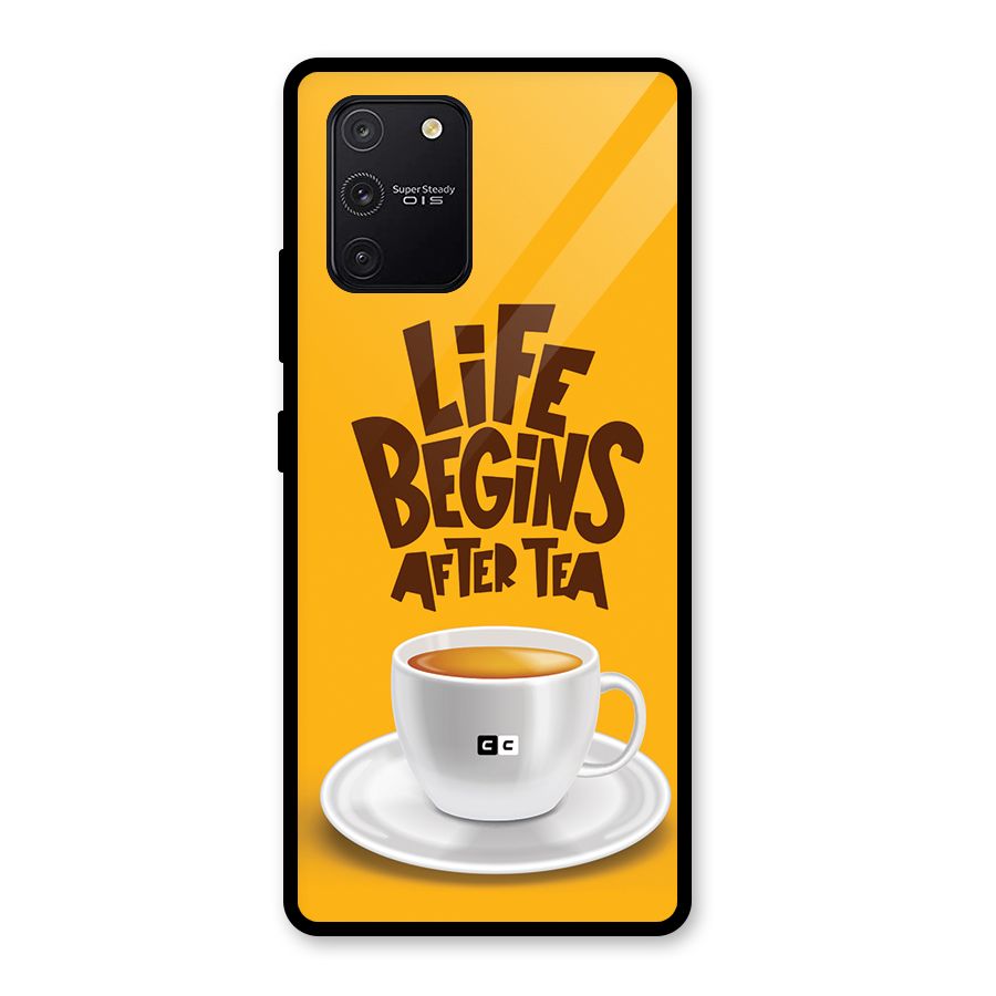 Begins After Tea Glass Back Case for Galaxy S10 Lite