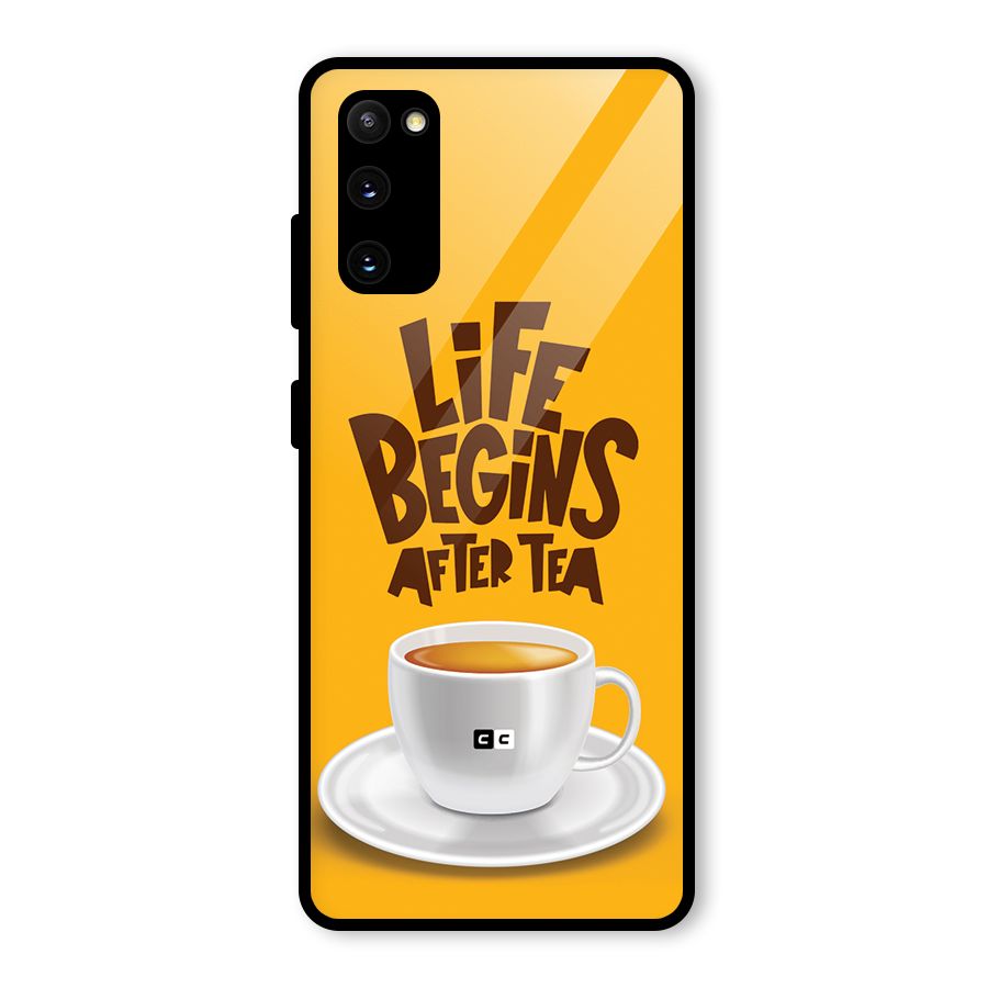 Begins After Tea Glass Back Case for Galaxy S20 FE