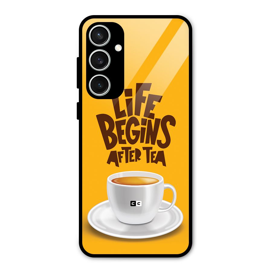 Begins After Tea Glass Back Case for Galaxy S23 FE