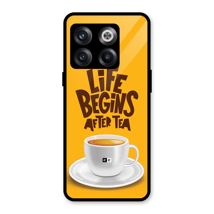 Begins After Tea Glass Back Case for OnePlus 10T