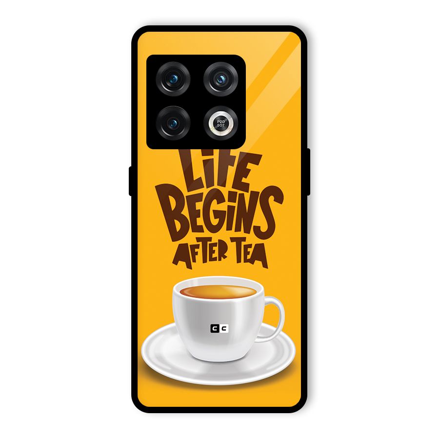 Begins After Tea Glass Back Case for OnePlus 10 Pro 5G