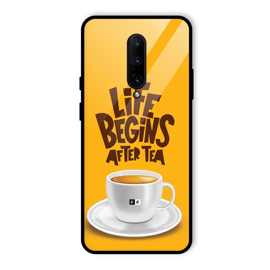 Begins After Tea Glass Back Case for OnePlus 7 Pro