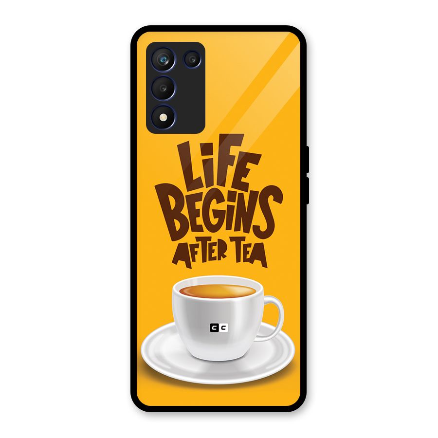 Begins After Tea Glass Back Case for Realme 9 5G Speed