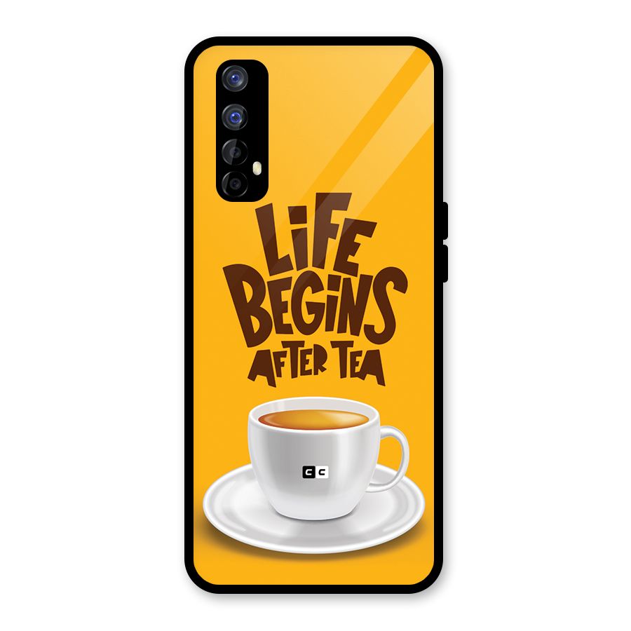 Begins After Tea Glass Back Case for Realme Narzo 20 Pro