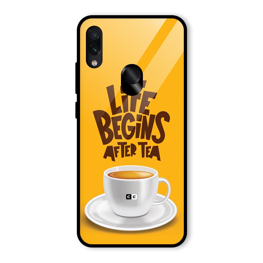 Begins After Tea Glass Back Case for Redmi Note 7 Pro