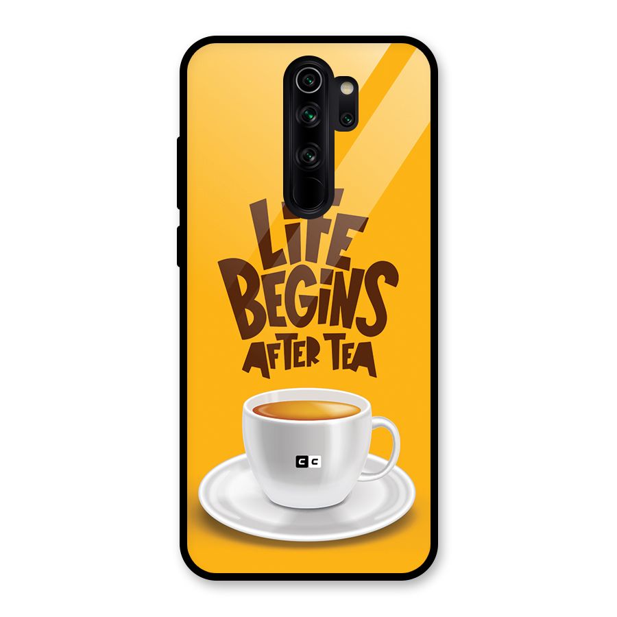 Begins After Tea Glass Back Case for Redmi Note 8 Pro