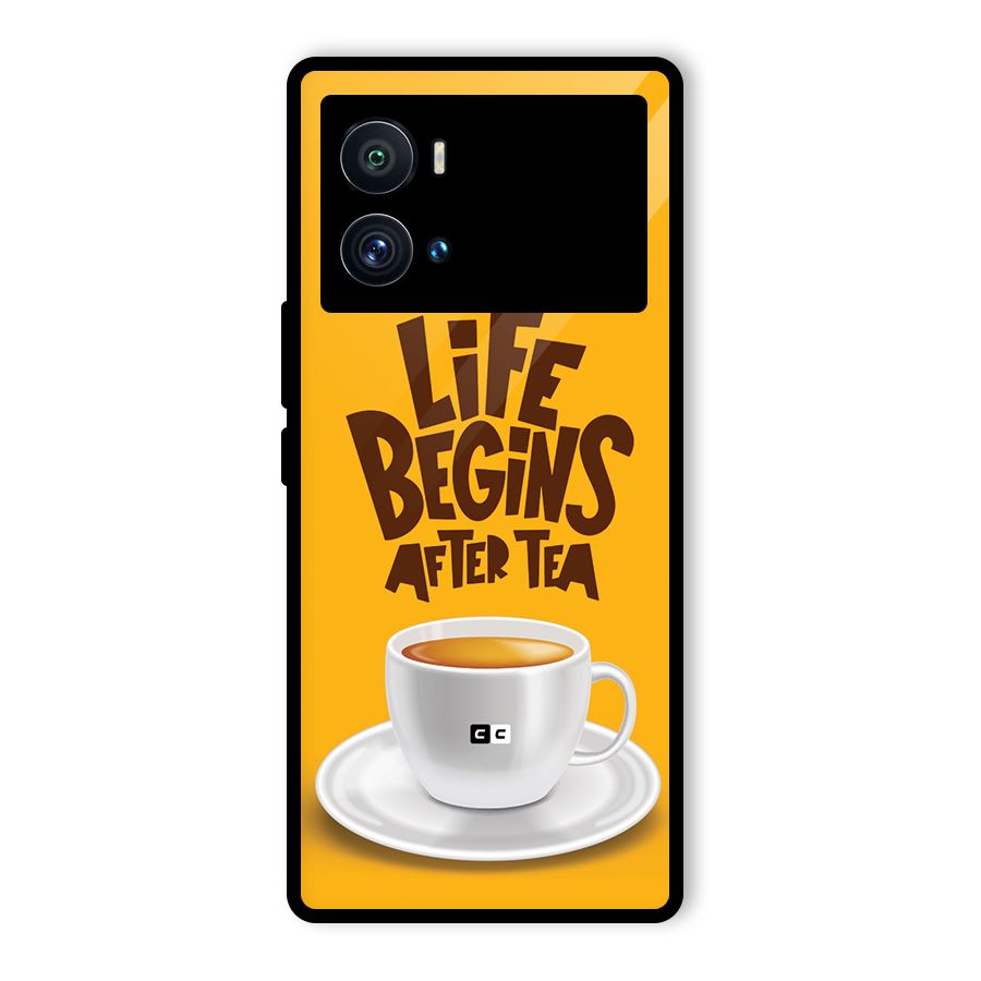 Begins After Tea Glass Back Case for Vivo iQOO 9 Pro
