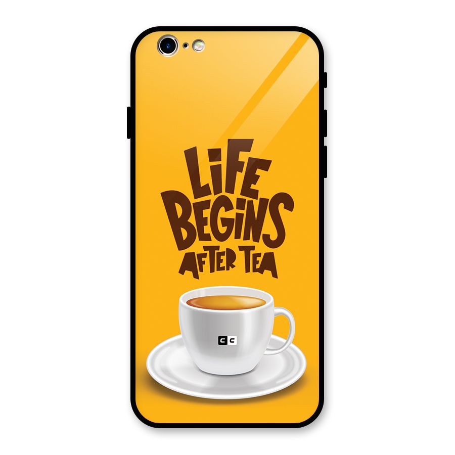 Begins After Tea Glass Back Case for iPhone 6 6S