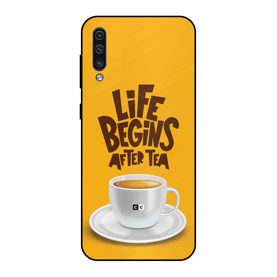 Begins After Tea Metal Back Case for Galaxy A50s