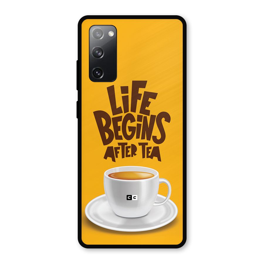 Begins After Tea Metal Back Case for Galaxy S20 FE 5G