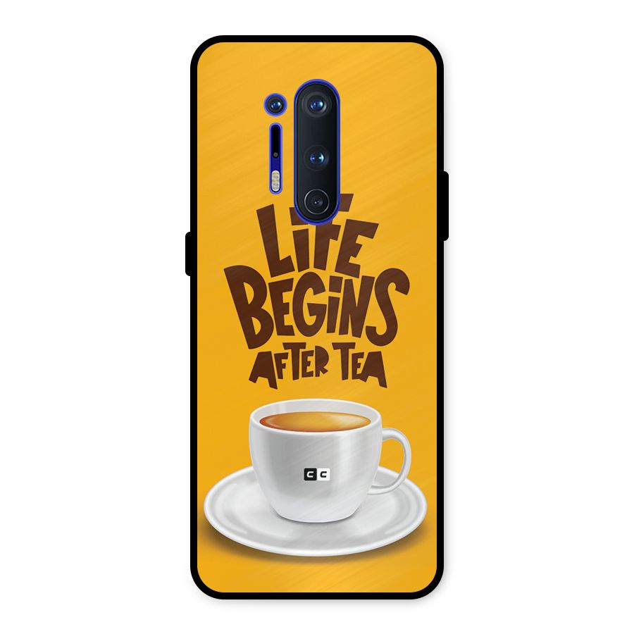 Begins After Tea Metal Back Case for OnePlus 8 Pro