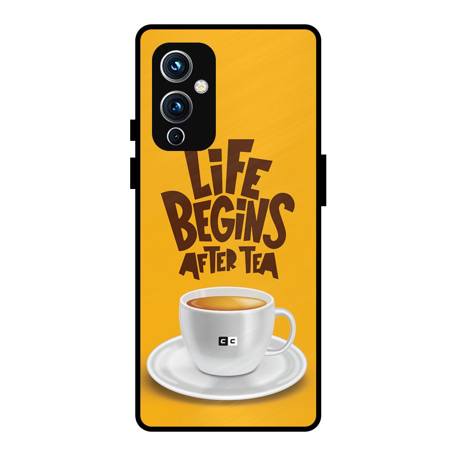 Begins After Tea Metal Back Case for OnePlus 9